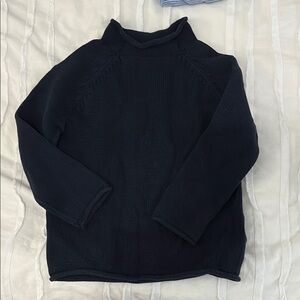 Boys Navy roll neck Sweater